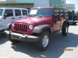 2012 Deep Cherry Red Crystal Pearl Jeep Wrangler Unlimited Sport S 4x4 #64188354