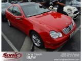 2002 Magma Red Mercedes-Benz C 230 Kompressor Coupe #64188275