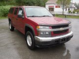 2004 Dark Cherry Red Metallic Chevrolet Colorado LS Crew Cab 4x4 #64188042