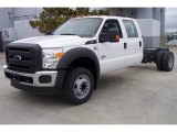 2012 Ford F550 Super Duty XL Crew Cab Chassis Front 3/4 View