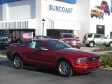2005 Redfire Metallic Ford Mustang V6 Deluxe Coupe #6413428