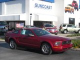 2005 Redfire Metallic Ford Mustang V6 Deluxe Coupe #6413428