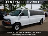 2011 Summit White Chevrolet Express LT 3500 Extended Passenger Van #64288847