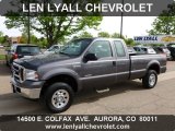 2006 Dark Shadow Gray Metallic Ford F250 Super Duty XLT SuperCab 4x4 #64288846