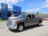 2012 Mocha Steel Metallic Chevrolet Silverado 1500 LT Extended Cab 4x4 #64288798