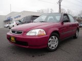 1997 Inza Red Pearl Honda Civic LX Sedan #6400133