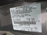 2011 Mustang Color Code for Sterling Gray Metallic - Color Code: UJ