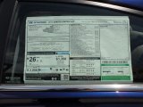 2013 Hyundai Sonata Limited 2.0T Window Sticker
