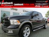 2011 Brilliant Black Crystal Pearl Dodge Ram 1500 SLT Crew Cab 4x4 #64352825