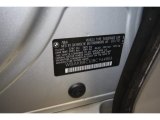 2011 BMW 7 Series 750Li Sedan Info Tag