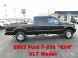 2003 Black Ford F250 Super Duty XLT Crew Cab 4x4 #64353307