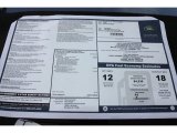 2012 Land Rover Range Rover Supercharged Window Sticker