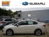 2012 Satin White Pearl Subaru Impreza 2.0i Premium 4 Door #64404595