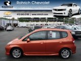 2008 Blaze Orange Metallic Honda Fit Sport #64405326