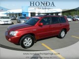 Sundown Red Pearl Toyota Highlander in 2003