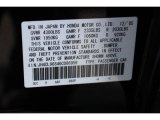 2006 TSX Color Code for Nighthawk Black Pearl - Color Code: B92P