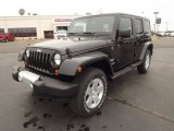 2012 Black Jeep Wrangler Unlimited Sahara 4x4 #64404875