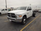 2012 Bright White Dodge Ram 3500 HD ST Crew Cab 4x4 Dually Chassis #64404872