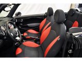 2009 Mini Cooper S Convertible Black/Rooster Red Interior