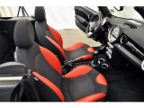 2009 Mini Cooper S Convertible Black/Rooster Red Interior