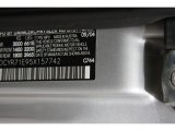 2005 G Color Code for Brilliant Silver Metallic - Color Code: 744
