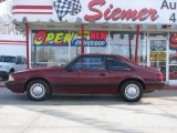 Cabernet Red Metallic Ford Mustang in 1989