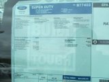 2012 Ford F350 Super Duty XL SuperCab Window Sticker