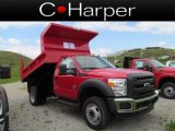 2012 Vermillion Red Ford F550 Super Duty XL Regular Cab 4x4 Dump Truck #64404370