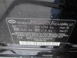 2013 Sonata Color Code for Midnight Black - Color Code: 7B