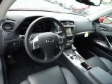 2012 Lexus IS 250 C Convertible Black Interior