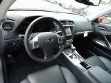 2012 Lexus IS 250 C Convertible Black Interior