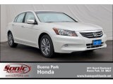 2012 White Diamond Pearl Honda Accord EX-L V6 Sedan #64404680