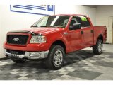 2004 Bright Red Ford F150 XLT SuperCrew 4x4 #64478910