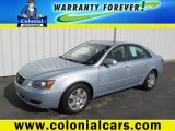 2008 Silver Blue Hyundai Sonata GLS V6 #64511248