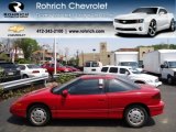 Bright Red Saturn S Series in 1991