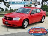 2009 Tor Red Dodge Avenger SE #64511111