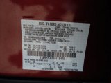 2013 Taurus Color Code for Ruby Red Metallic - Color Code: RR
