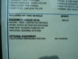 2013 Ford Taurus SEL Window Sticker
