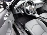 2011 Porsche 911 Turbo S Cabriolet Black/Stone Grey Interior