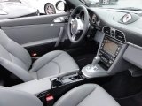 2011 Porsche 911 Turbo S Cabriolet Black/Stone Grey Interior