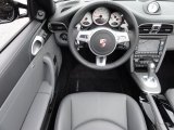 2011 Porsche 911 Turbo S Cabriolet Black/Stone Grey Interior