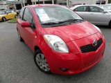 2007 Absolutely Red Toyota Yaris 3 Door Liftback #64554916
