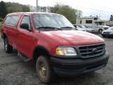 2001 Bright Red Ford F150 XL Regular Cab 4x4 #64554789