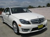 2012 Diamond White Metallic Mercedes-Benz C 250 Sport #64611696