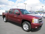 2008 Deep Ruby Metallic Chevrolet Silverado 1500 LTZ Crew Cab 4x4 #64611922