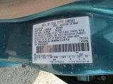 1995 Tracer Color Code for Cayman Green Metallic - Color Code: DA