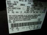2011 Edge Color Code for Tuxedo Black Metallic - Color Code: UH