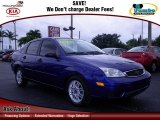 2005 Sonic Blue Metallic Ford Focus ZX4 S Sedan #64612099