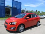 2012 Inferno Orange Metallic Chevrolet Sonic LT Sedan #64663496