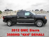 2012 Onyx Black GMC Sierra 3500HD Denali Crew Cab 4x4 #64664890